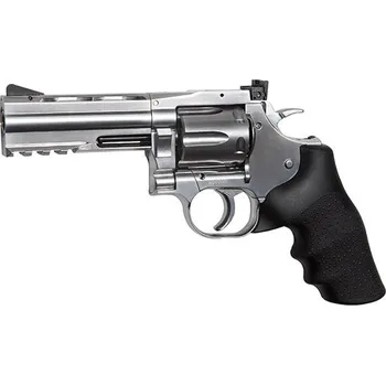Airsoftová zbraň ASG ASG CO2 revolver Dan Wesson 715, délka 4" - Stříbrná
