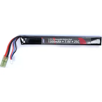 Airsoft ASG ASG Li-Pol baterie 7,4V 1300mAh, 25C, tamiya - Stick (jednodílná)