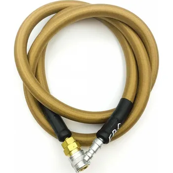 Airsoft EPES EPeS HPA hadice S&F s opletem, 115 cm, QD Foster - Coyote