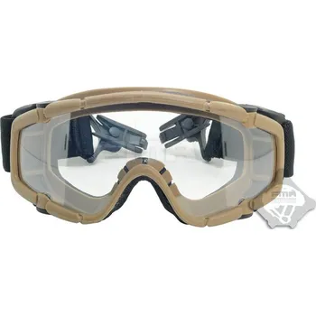 FMA FMA taktické ochranné brýle SI (2 zorníky), montáž na helmu - Písková