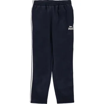 dětské tepláky LONSDALE - NAVY/WHITE - 140 9-10 let (Lonsdale 2 Stripe Open Hem Jogging Pants Junior Boys)