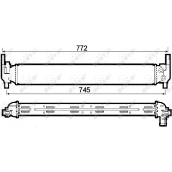 Chladič motoru NRF 53126