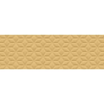 Obklad Springpaper 3D-02 Yellow - obkládačka rektifikovaná 25x75 žlutá CSASP3DY02