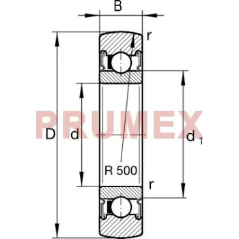 INA LR 206-2RSR ložisková kladka