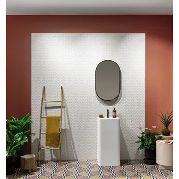 Obklad Springpaper 3D-02 White - obkládačka rektifikovaná 25x75 bílá CSASP3DW02