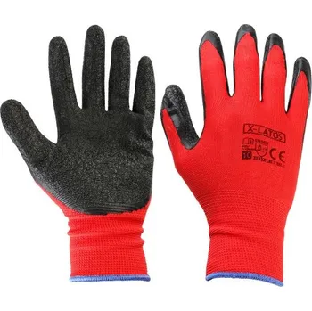 Pracovní rukavice Bezešvé rukavice pro mechaniky (nylon/latex)