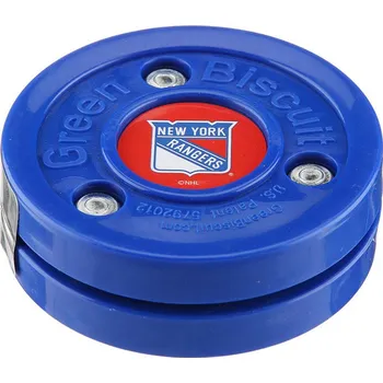 Hokejová tréninková pomůcka Tréninkový off-ice puk Green Biscuit NHL New York Rangers Barva: modrá