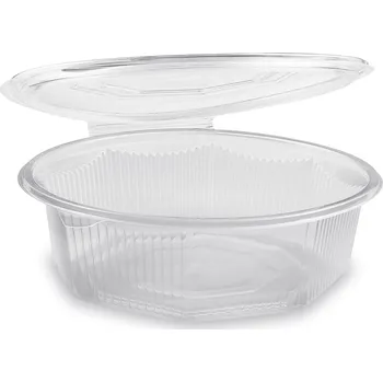 Jednorázové nádobí Miska osmiboká průhledná s víčkem 1500 ml (PP) [25 ks] (PP815)