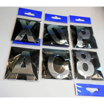 Znak automobilu Chrom samolepící znak 58 mm @