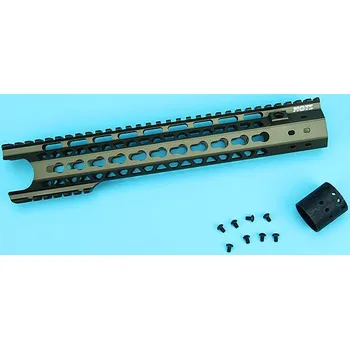 G&P Předpažbí CNC MOTS 12,5" Keymod - pískové