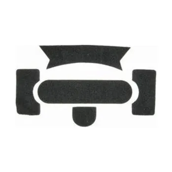 FMA FMA nalepovací VELCRO panely na helmu, typ Ballistic - Černá