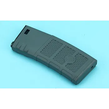 Airsoft G&P Zásobník M4/M16 na 130 ran FROG, tlačný - šedý