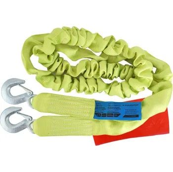Tažné lano Pružné lano 4 m do 3000 kg - kovové karabiny
