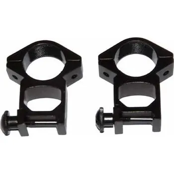 Airsoft STRIKE SYSTEMS® STRIKE montážní kroužky pro 25mm puškohled, vysoké - Černá