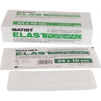 Náplast ELASTPORE+PAD netkaná náplast s absorpční vrstvou 10 x 20 cm, sterilní - 25 ks