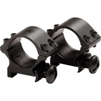 STRIKE SYSTEMS® STRIKE montážní kroužky pro 25mm puškohled, nízké - Černá