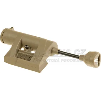 Svítilna Night Evolution Svítilna na helmu Charge MPLS bílá/červená/zelená/IR LED, písková