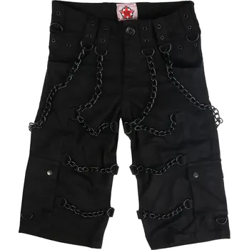 Pánské kraťasy kraťasy pánské BLACK PISTOL - Chain - Denim Black