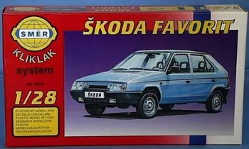 Plastikový model Směr Kliklak Škoda Favorit 1:28