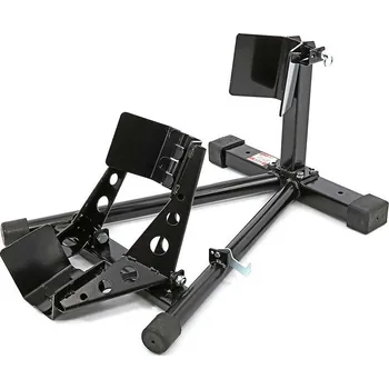 zvedák Motocyklový protipojezdový stojan pro uchycení předního kola - černý (TrueTech)