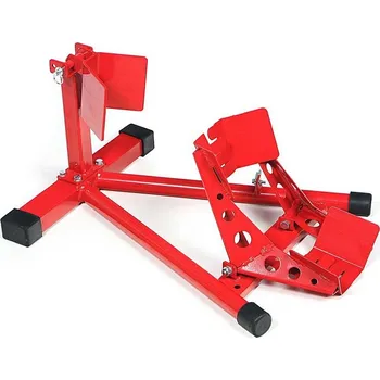 zvedák Motocyklový protipojezdový stojan pro uchycení předního kola - červený