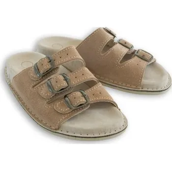 Dámské pantofle Zdravotní pantofle hnědé č. 50