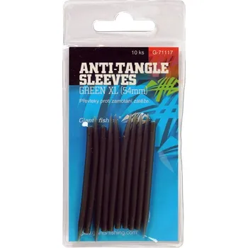 GIANTS FISHING PŘEVLEKY PROTI ZAMOTÁNÍ ANTI-TANGLE SLEEVES GREEN XL/10KS ( 54MM )
