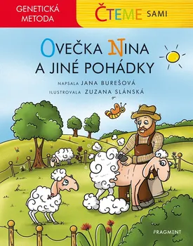 Pohádka Čteme sami: Genetická metoda: Ovečka Nina a jiné pohádky - Jana Burešová (2020, pevná bez přebalu lesklá)