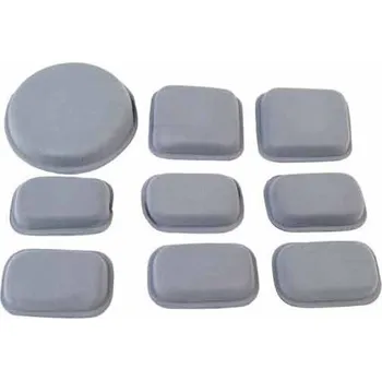 Airsoft FMA FMA set ochranných polštářků do helmy, 9 kusů - Šedá