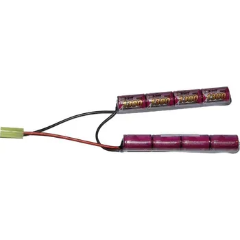 Baterie pro airsoftovou zbraň XCell Baterie XCell 9,6V / 1300mAh dvojdílná - Mini typ