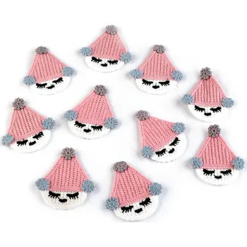 Nášivka Textilní aplikace skřítek 390642 - růžový