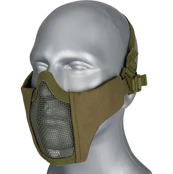 Airsoft Wosport WST airsoftová ochranná maska STEEL MESH - Zelená