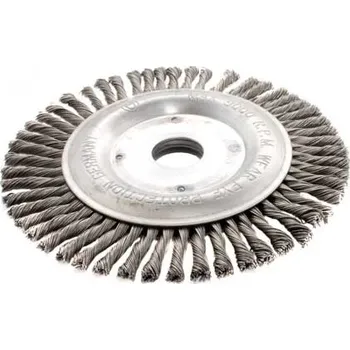 Drátěný kartáč Okružní kartáč MAGG pr.178 / copánkový 0,5 / díra 22,2mm