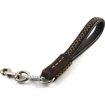 Vodítko pro psa Krátké kožené vodítko pro psa Barva: Hnědá