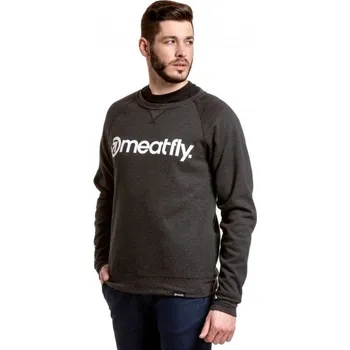 Pánská mikina Mikina Meatfly Shore Technical heather black XL