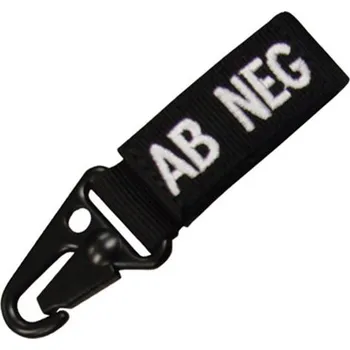 Condor Klíčenka s krevní skupinou ČERNÁ - 0 POS