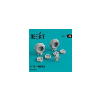 Plastikový model 1/24 N.A. P-51 Mustang wheel set (AIRFIX/TRUMP)