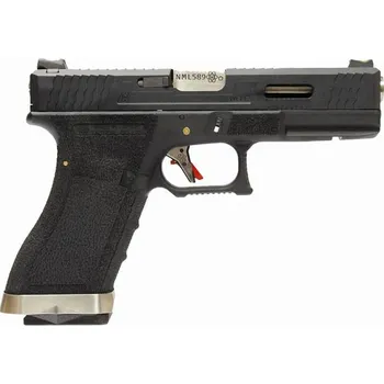 Airsoftová zbraň WE WE GBB plynová pistole R18C Gen4 T5 Custom - Černá