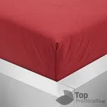 Jersey prostěradlo 180x200 Premium - Červená