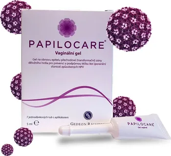 Intimní hygienický prostředek Gedeon Richter Papilocare vaginální gel 7 x 5 ml