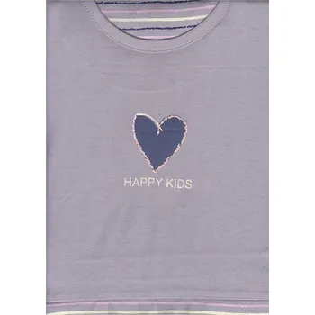 Dívčí noční košile LKD-006, krátký rukáv, fialová, vel. 128