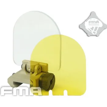 FMA FMA sklopné ochranné sklíčko pro zaměřovače na RIS lištu - Písková