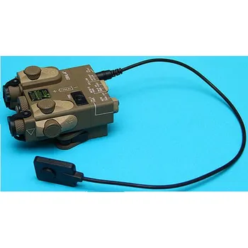 Svítilna G&P NV a červené laserové ukazovátko s NV svítilnou, písková