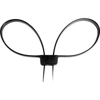 Pouto MIL-TEC® Pouta plastová dvojitá provlíkací ČERNÁ