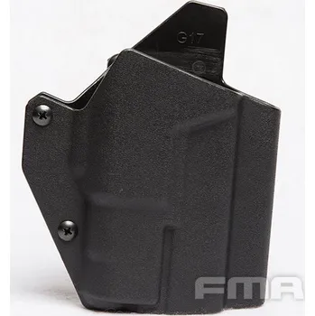 FMA FMA nízké kydexové pouzdro / holster (G-series se svítilnou typu ALPC), pravé - Černá