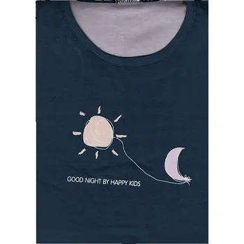 Dívčí noční košile LKD-005, krátký rukáv,tmavě modrá, vel. 134