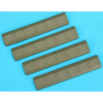 Airsoft G&P Gumové krytky KEYMOD, 4ks - pískové