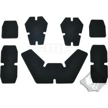 FMA FMA nalepovací VELCRO panely na helmu, typ CP- Černá