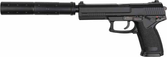 ASG ASG MK23 Special Operations GNB s tlumičem - Černá
