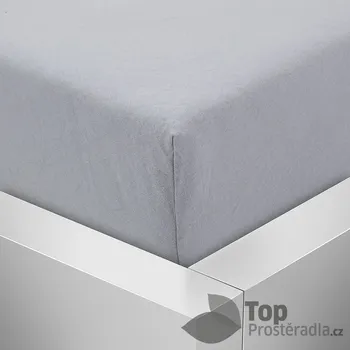 Prostěradlo Jersey prostěradlo 90x200 Premium - Světle šedá
